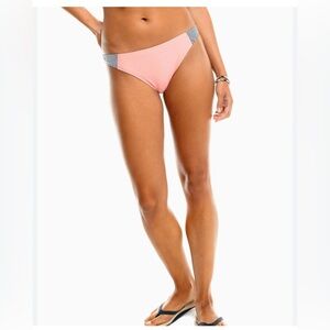 NWT Southern Tide Seersucker Side Panel Bikini Bottoms in Citrus Punch